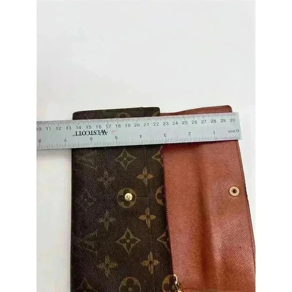 Louis Vuitton Women's Monogram Canvas Wallet Brown Credit Card Holder - Picture 15 of 16